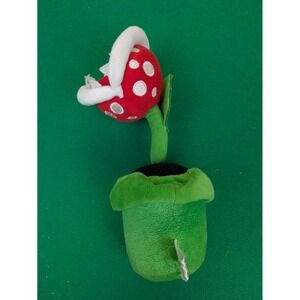 Nintendo Super Mario Piranha Plant Flower Plush San-Ei 9 In Little Buddy 530110